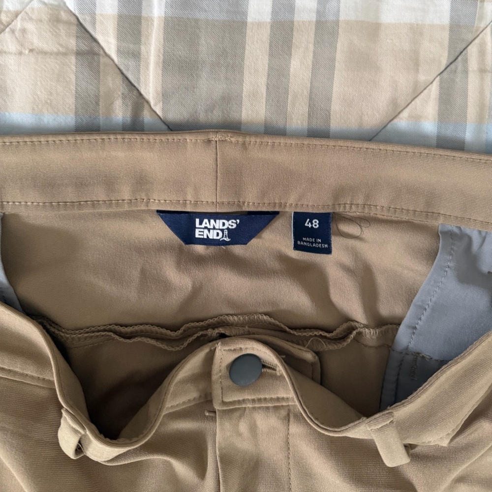 Lands' End Men's Golf Tan Chino Pants 48x29.5